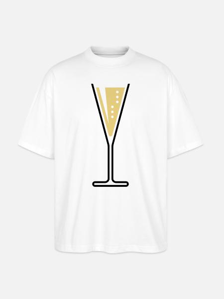 XBiloved and sparkling - Stanley/Stella Oversized Unisex Organic T-shirt Blaster 2.0 - white