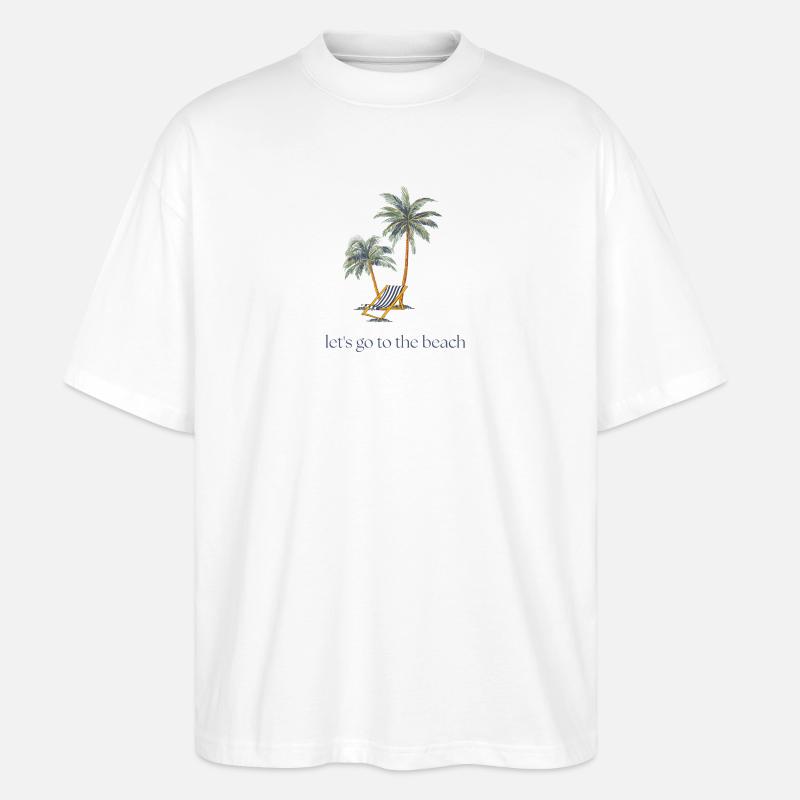 Let's go to the beach - Stanley/Stella Oversized Unisex Bio T-Shirt Blaster 2.0 - Weiß