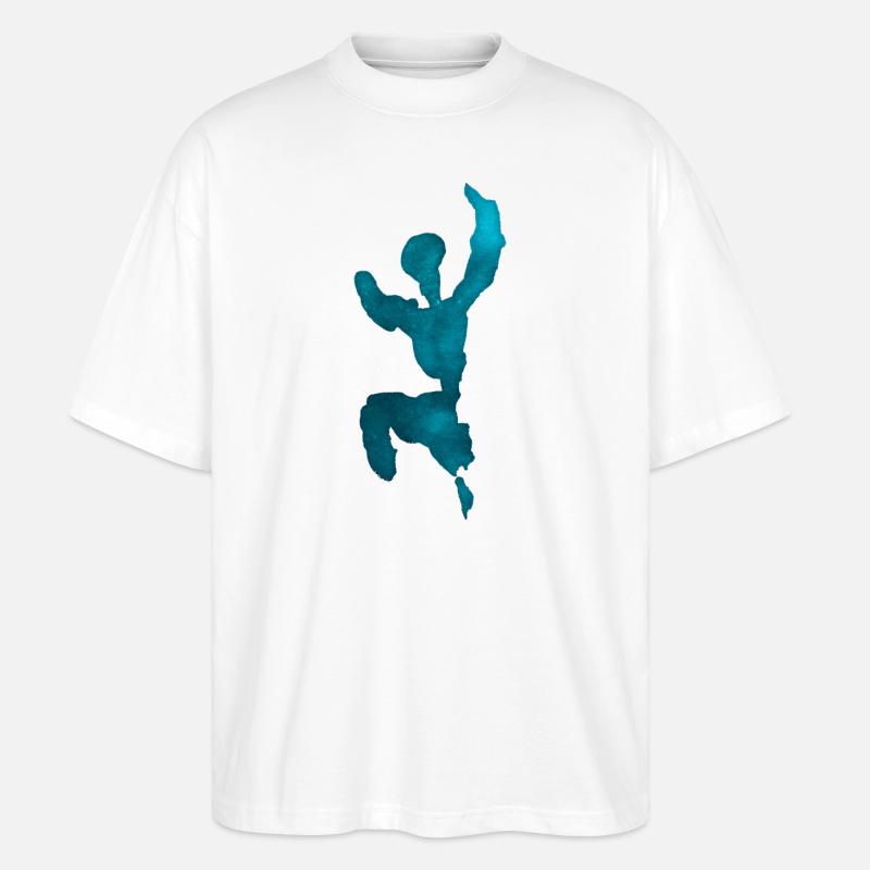 Springende Figur - Stanley/Stella Oversized Unisex Bio T-Shirt Blaster 2.0 - Weiß
