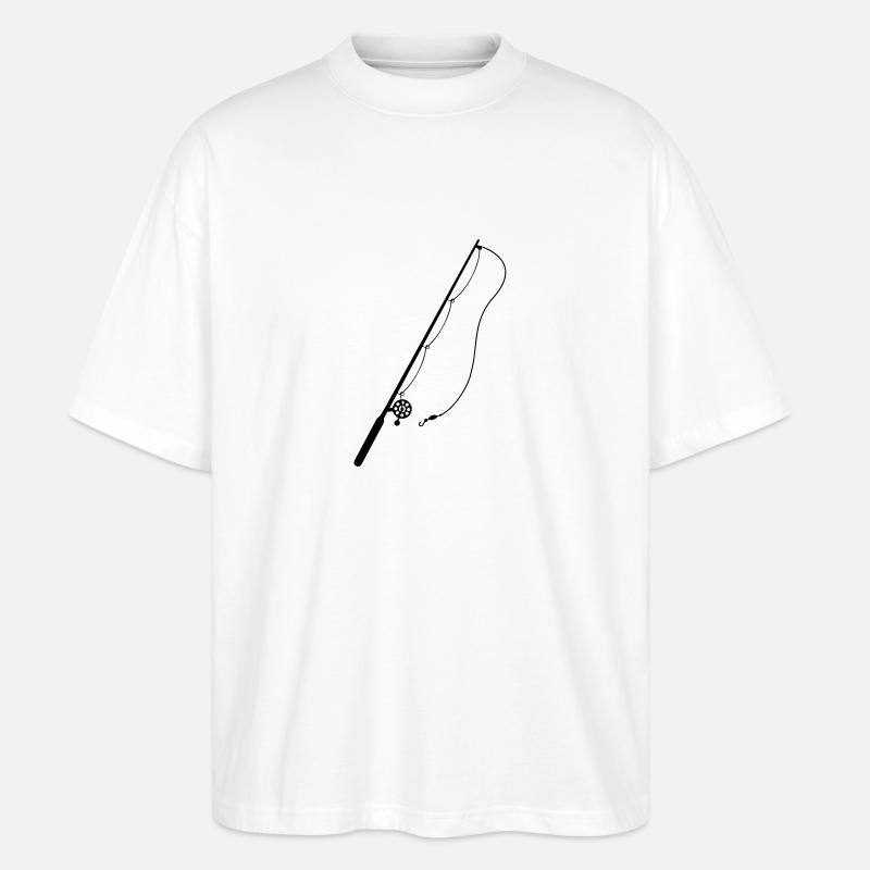 ANGELN - Stanley/Stella Oversized Unisex Bio T-Shirt Blaster 2.0 - Weiß