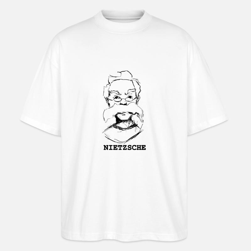 Nietzsche - Stanley/Stella Oversized Unisex Bio T-Shirt Blaster 2.0 - Weiß