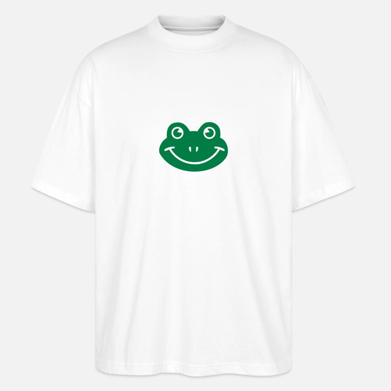 Frosch - Stanley/Stella Oversized Unisex Bio T-Shirt Blaster 2.0 - Weiß
