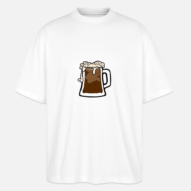 beer pitcher - Stanley/Stella Oversized Unisex Bio T-Shirt Blaster 2.0 - Weiß