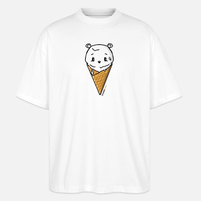 ICEBEAR:STUDIOHAKA - T-shirt bio Blaster 2.0 coupe oversize Stanley/Stella Unisexe - blanc