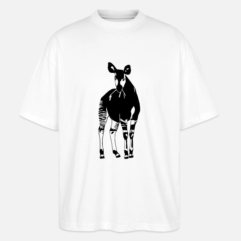 Okapi - Stanley/Stella Oversized Unisex Bio T-Shirt Blaster 2.0 - Weiß