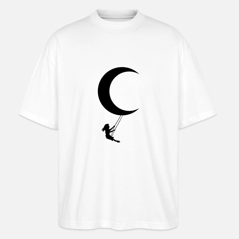 Mondschaukel - Stanley/Stella Oversized Unisex Bio T-Shirt Blaster 2.0 - Weiß