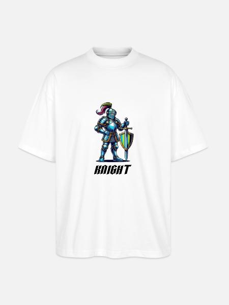 Knight Comic - Stanley/Stella Oversized Unisex Organic T-shirt Blaster 2.0 - white