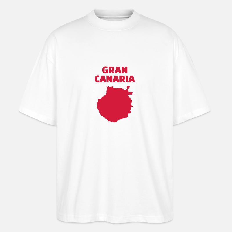 Gran Canaria - Stanley/Stella Oversized Unisex Bio T-Shirt Blaster 2.0 - Weiß