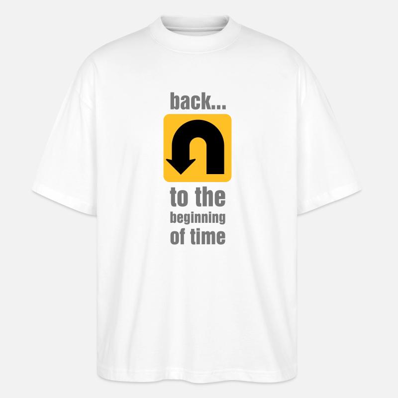 U-turn - Stanley/Stella Oversized Unisex Organic T-shirt Blaster 2.0 - white