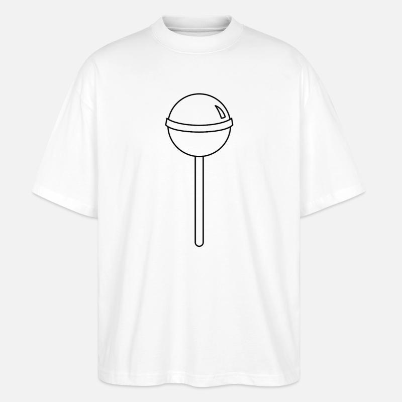 Lutscher - Stanley/Stella Oversized Unisex Bio T-Shirt Blaster 2.0 - Weiß