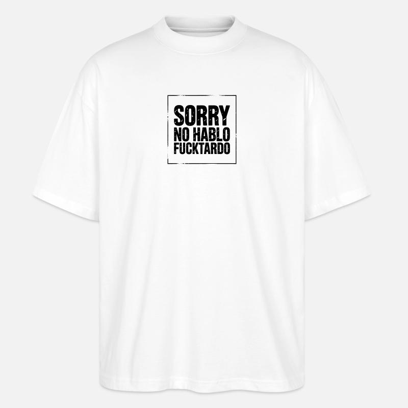 Expressive Expression with Strong Text Design - Stanley/Stella Oversized Unisex Organic T-shirt Blaster 2.0 - white