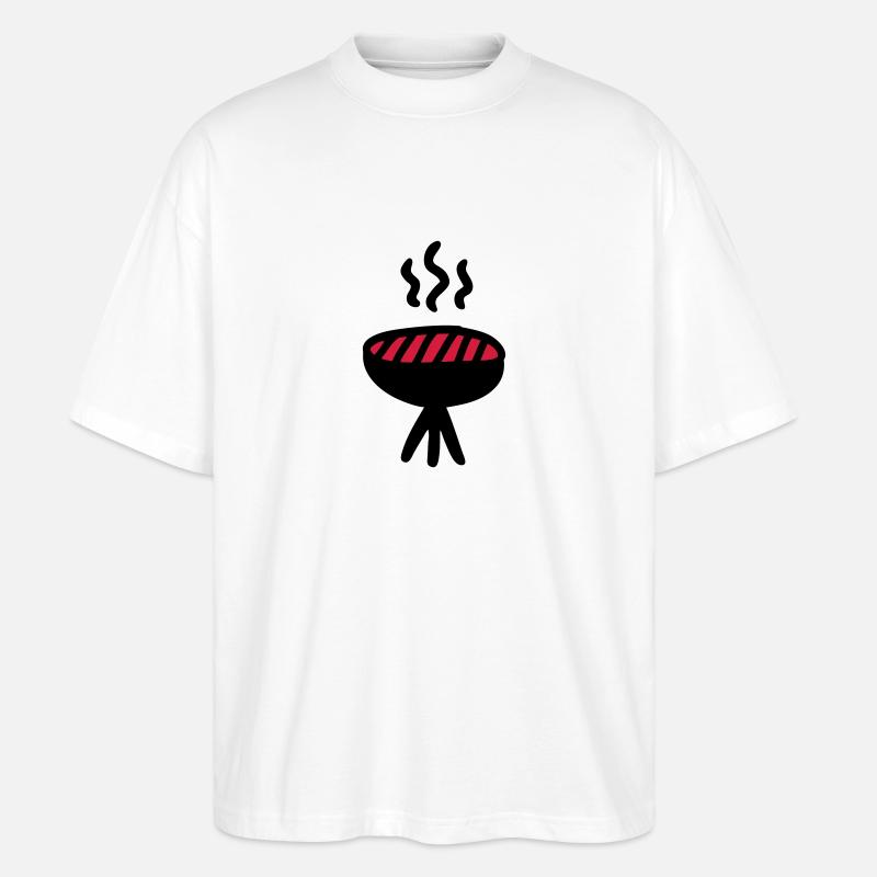 Grill - Stanley/Stella Oversized Unisex Bio T-Shirt Blaster 2.0 - Weiß