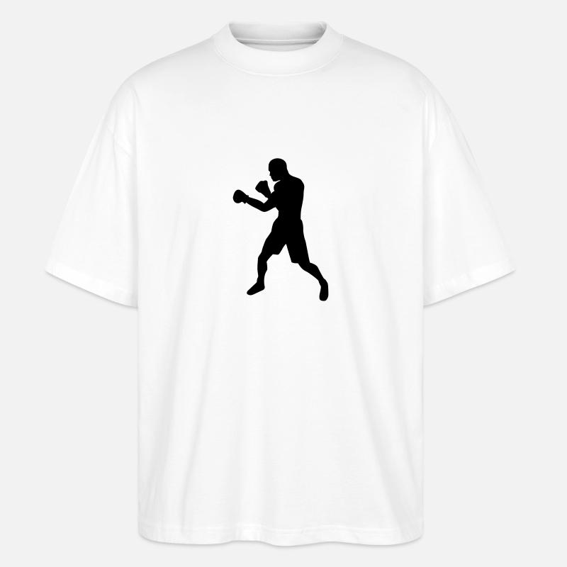 Boxe - T-shirt bio Blaster 2.0 coupe oversize Stanley/Stella Unisexe - blanc