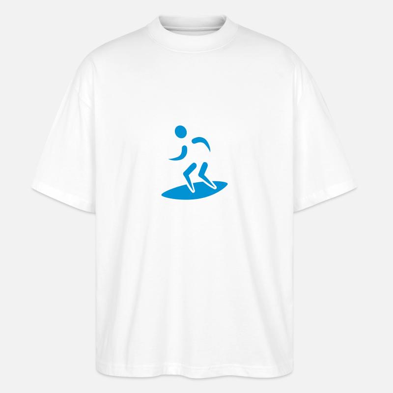 Surfer - Stanley/Stella Oversized Unisex Bio T-Shirt Blaster 2.0 - Weiß