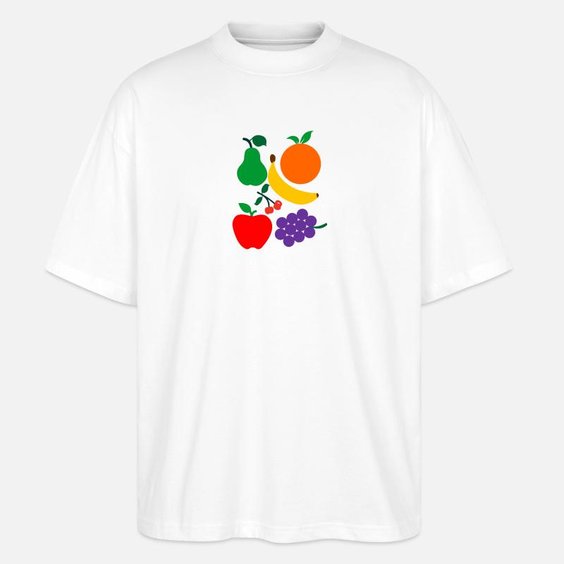 Obst - Stanley/Stella Oversized Unisex Bio T-Shirt Blaster 2.0 - Weiß