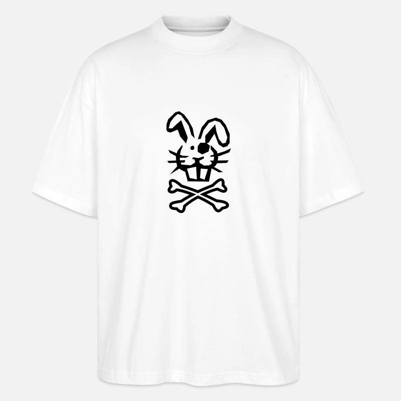 hasenpirat - Stanley/Stella Oversized Unisex Bio T-Shirt Blaster 2.0 - Weiß