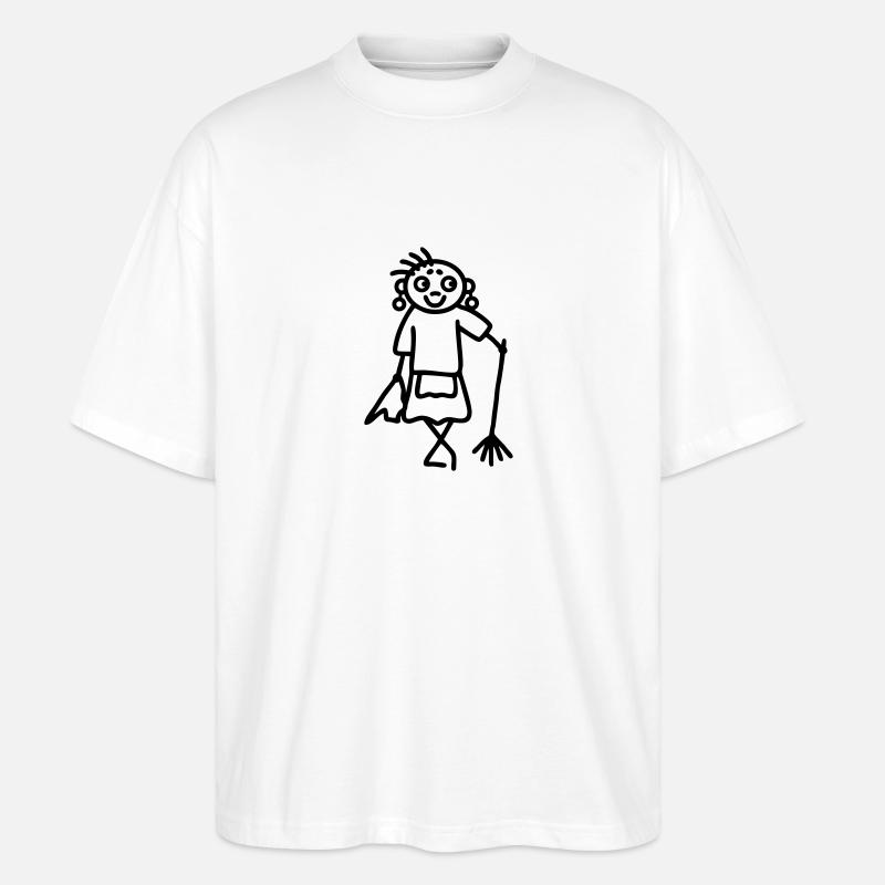 Putzhilfe - Stanley/Stella Oversized Unisex Bio T-Shirt Blaster 2.0 - Weiß