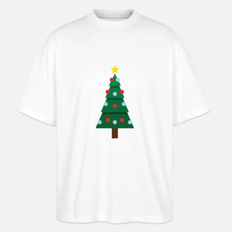 Christmas Tree - Stanley/Stella Oversized Unisex Bio T-Shirt Blaster 2.0 - Weiß