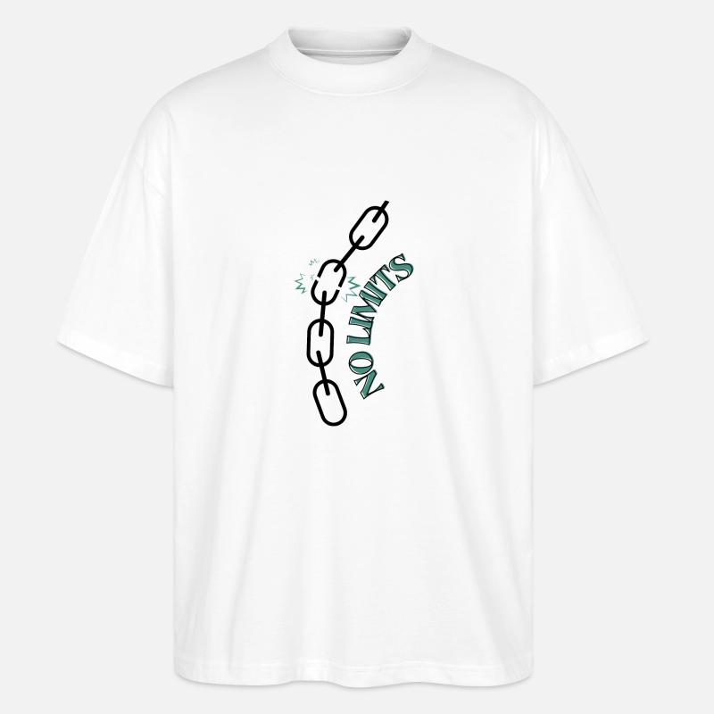 No limits - Stanley/Stella Oversized Unisex Bio T-Shirt Blaster 2.0 - Weiß
