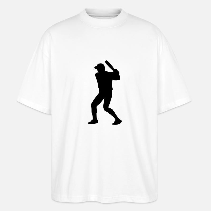 Baseball-Player - Stanley/Stella Oversized Unisex Bio T-Shirt Blaster 2.0 - Weiß