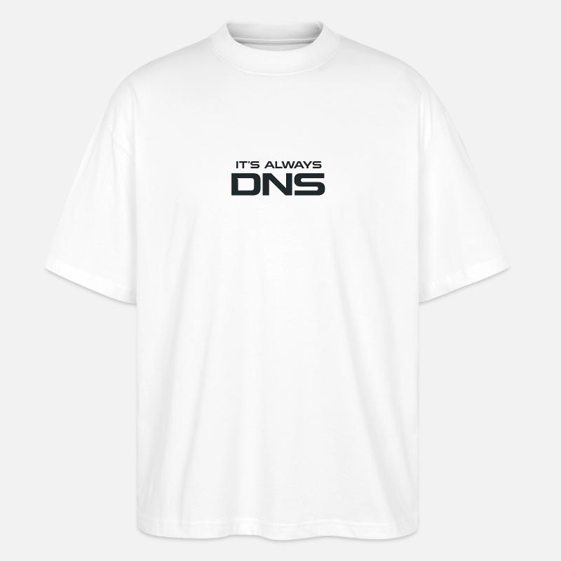 DNS Always: Tech Typography - Stanley/Stella Oversized Unisex Bio T-Shirt Blaster 2.0 - Weiß