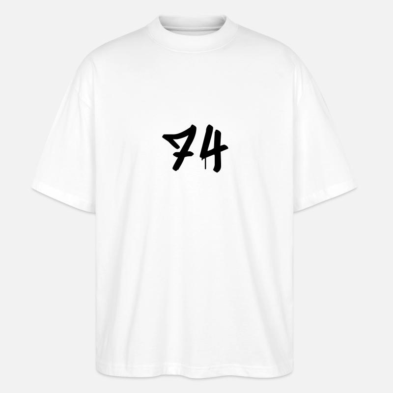 Graffiti : 74 - Stanley/Stella Oversized Unisex Bio T-Shirt Blaster 2.0 - Weiß