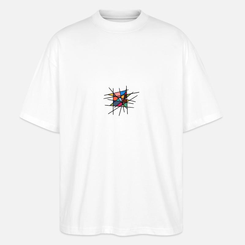 Buntes Nest - Stanley/Stella Oversized Unisex Bio T-Shirt Blaster 2.0 - Weiß