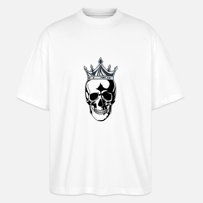 skull king krone - Stanley/Stella Oversized Unisex Bio T-Shirt Blaster 2.0 - Weiß