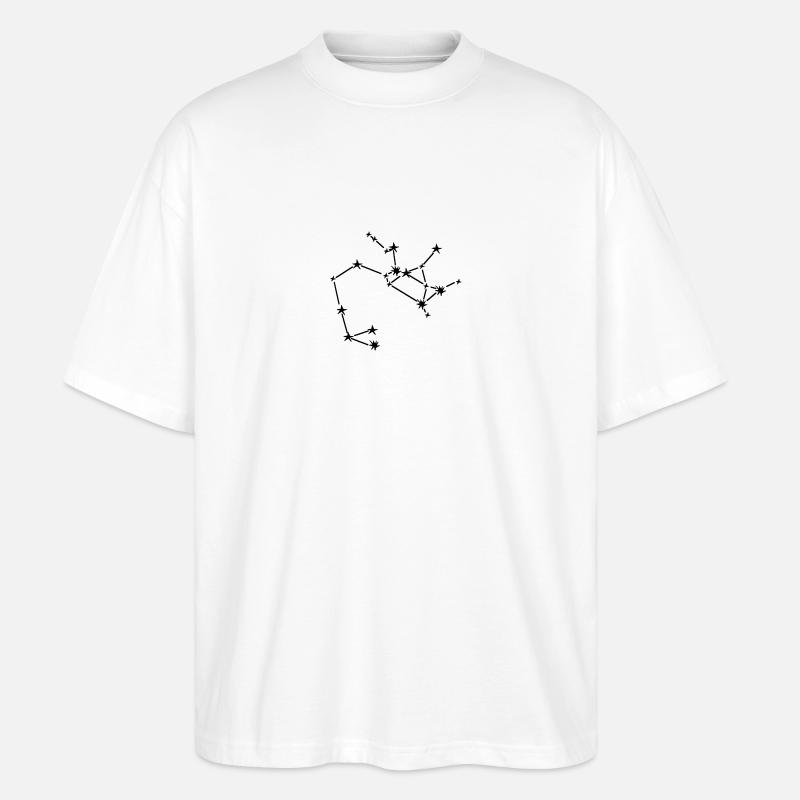 Signe du zodiaque Sagittaire - T-shirt bio Blaster 2.0 coupe oversize Stanley/Stella Unisexe - blanc