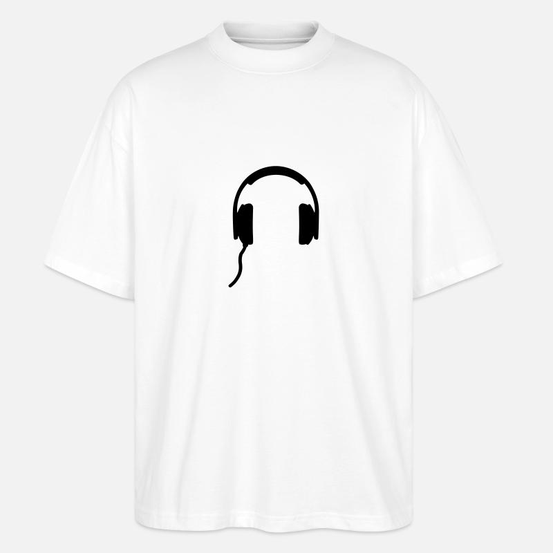 Kopfhörer - Stanley/Stella Oversized Unisex Bio T-Shirt Blaster 2.0 - Weiß