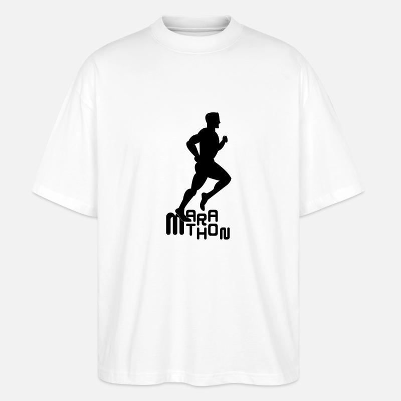 läufer - Stanley/Stella Oversized Unisex Bio T-Shirt Blaster 2.0 - Weiß