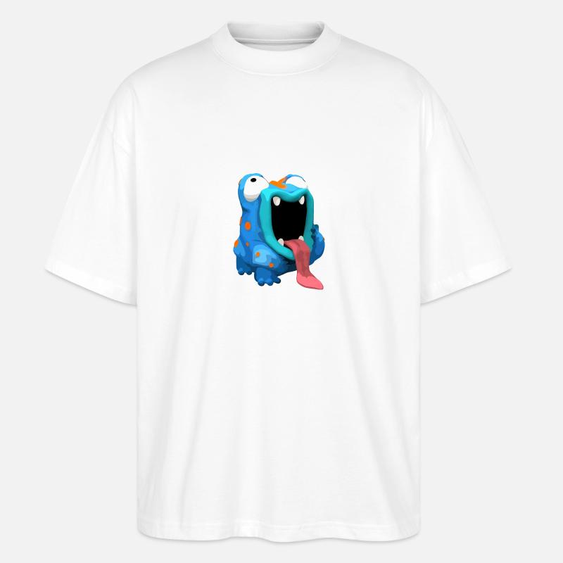 FropsMops - Stanley/Stella Oversized Unisex Bio T-Shirt Blaster 2.0 - Weiß
