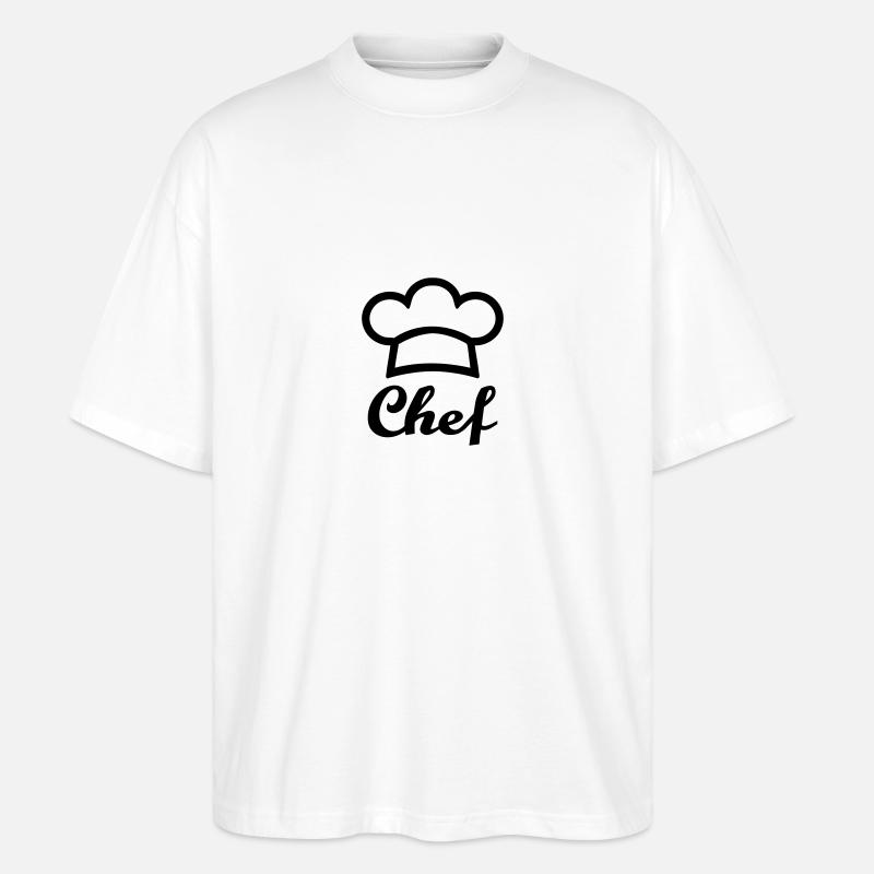 Cuisinier - T-shirt bio Blaster 2.0 coupe oversize Stanley/Stella Unisexe - blanc