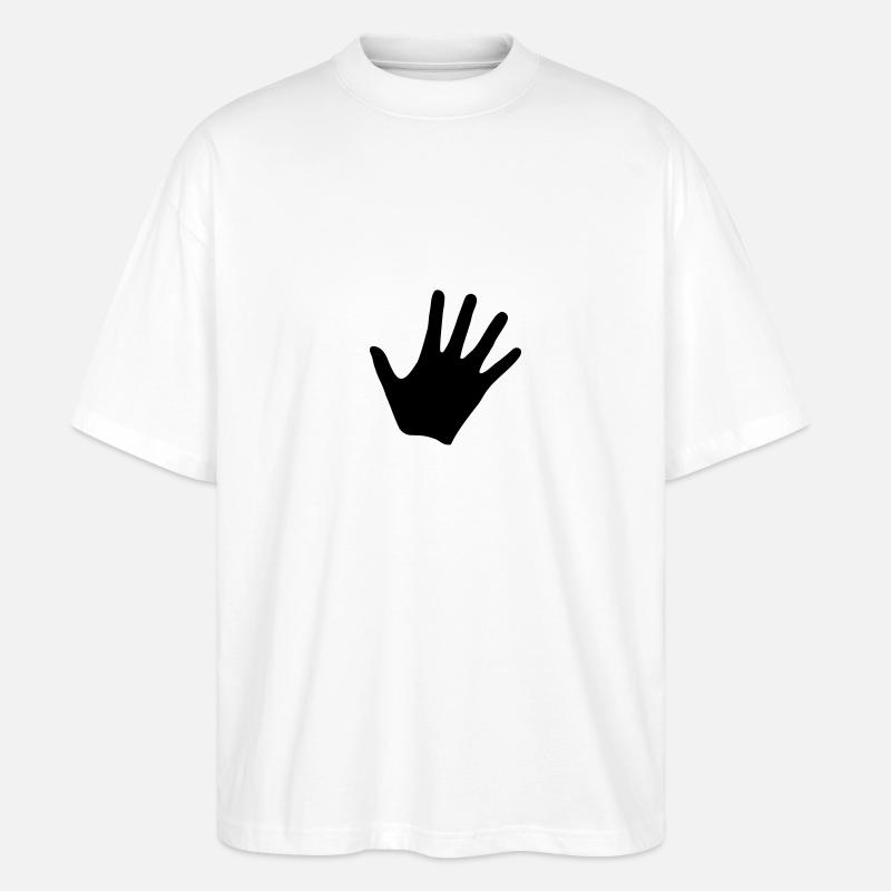 Hand - Stanley/Stella Oversized Unisex Bio T-Shirt Blaster 2.0 - Weiß