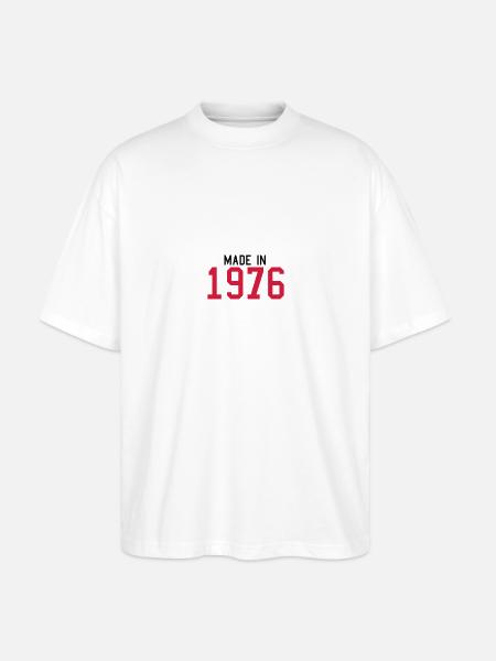 1976 - Stanley/Stella Oversized Unisex Organic T-shirt Blaster 2.0 - white