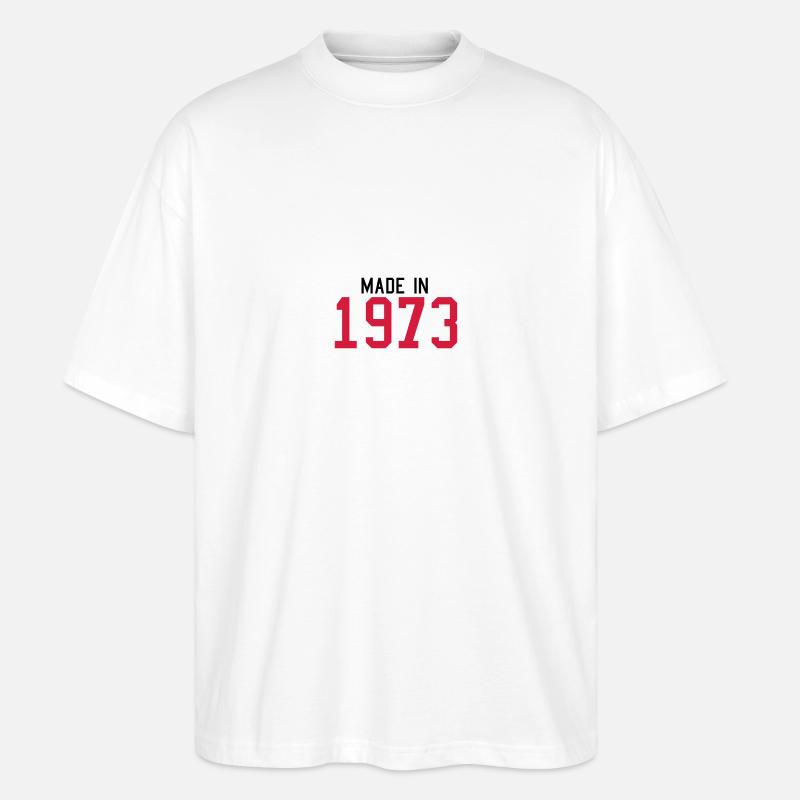 1973 - Stanley/Stella Oversized Unisex Bio T-Shirt Blaster 2.0 - Weiß