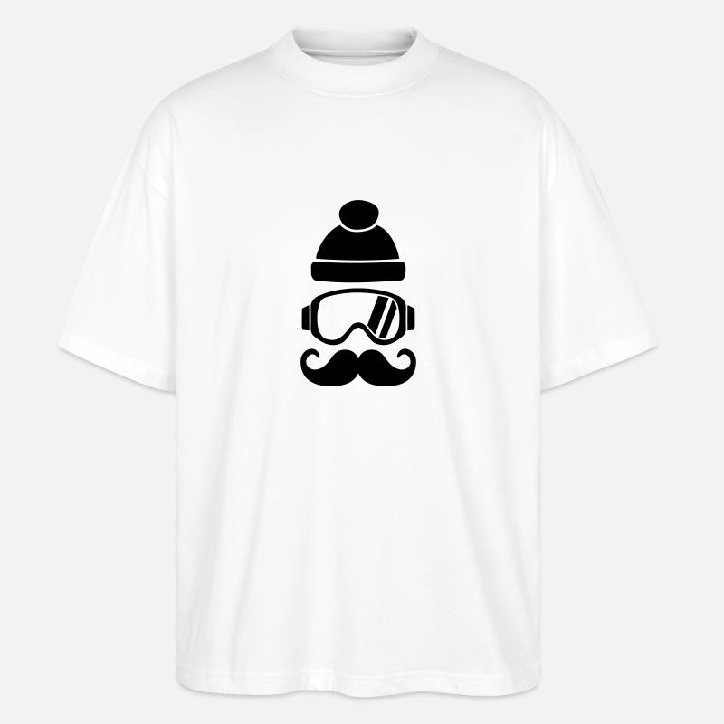 Ski - Stanley/Stella Oversized Unisex Bio T-Shirt Blaster 2.0 - Weiß
