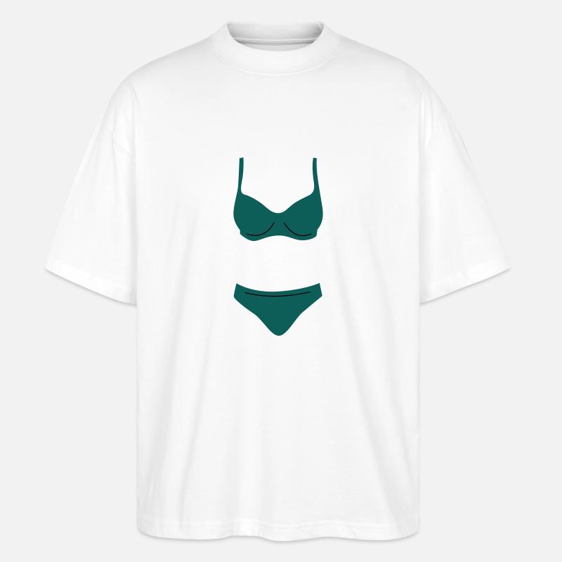 bikini - Stanley/Stella Oversized Unisex Bio T-Shirt Blaster 2.0 - Weiß