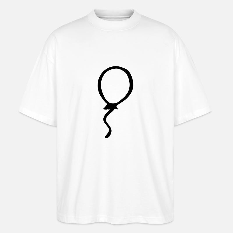 Luftballon - Stanley/Stella Oversized Unisex Bio T-Shirt Blaster 2.0 - Weiß