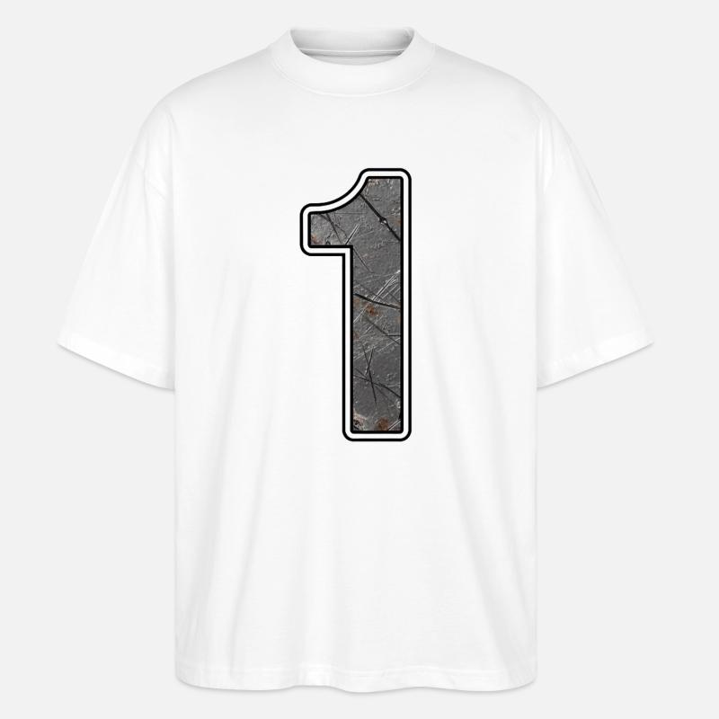 Une conception de texture de béton - T-shirt bio Blaster 2.0 coupe oversize Stanley/Stella Unisexe - blanc