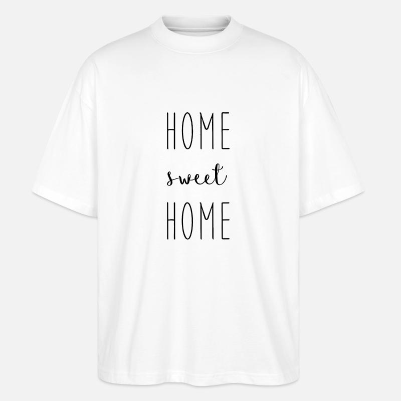 Trautes Heim, Glück allein - Stanley/Stella Oversized Unisex Bio T-Shirt Blaster 2.0 - Weiß