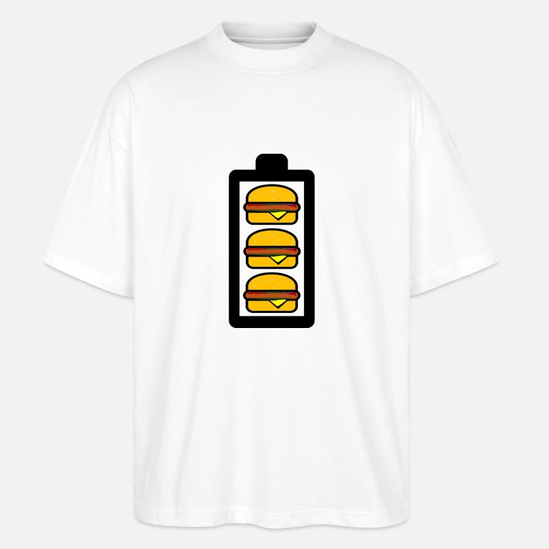 Burger Battery - T-shirt bio Blaster 2.0 coupe oversize Stanley/Stella Unisexe - blanc