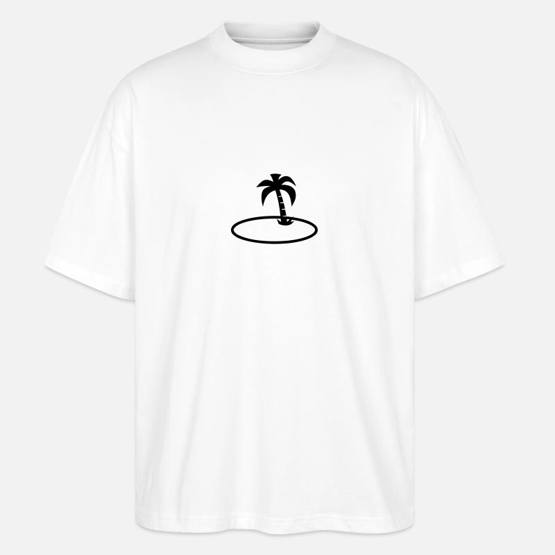 Urlaub - Stanley/Stella Oversized Unisex Bio T-Shirt Blaster 2.0 - Weiß