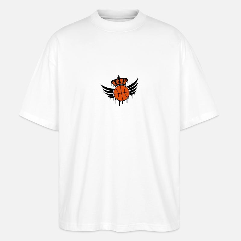 Basketball Blazon Logo Graffiti - T-shirt bio Blaster 2.0 coupe oversize Stanley/Stella Unisexe - blanc