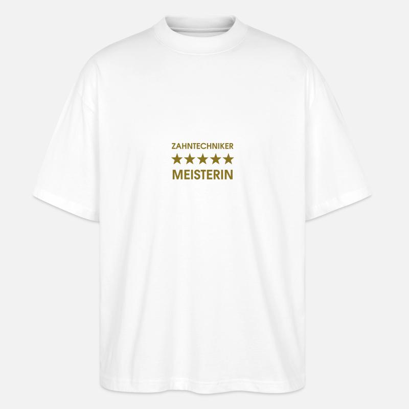 techniciens dentaires CONCIERGE - T-shirt bio Blaster 2.0 coupe oversize Stanley/Stella Unisexe - blanc