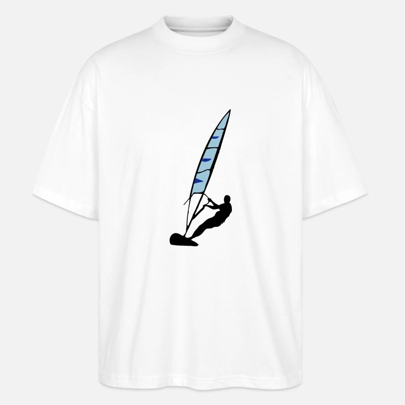 windsurfing - Stanley/Stella Oversized Unisex Organic T-shirt Blaster 2.0 - white