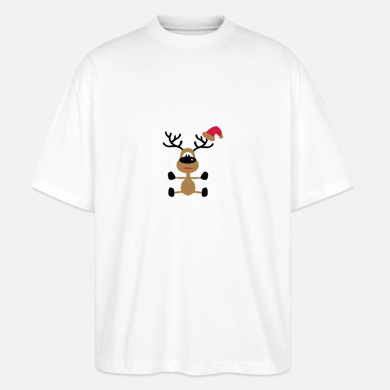 Weihnachten - Stanley/Stella Oversized Unisex Bio T-Shirt Blaster 2.0 - Weiß