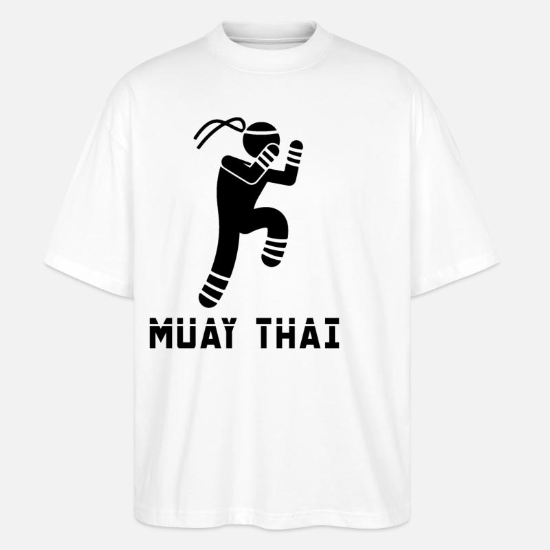 Muay Thai - Stanley/Stella Oversized Unisex Bio T-Shirt Blaster 2.0 - Weiß