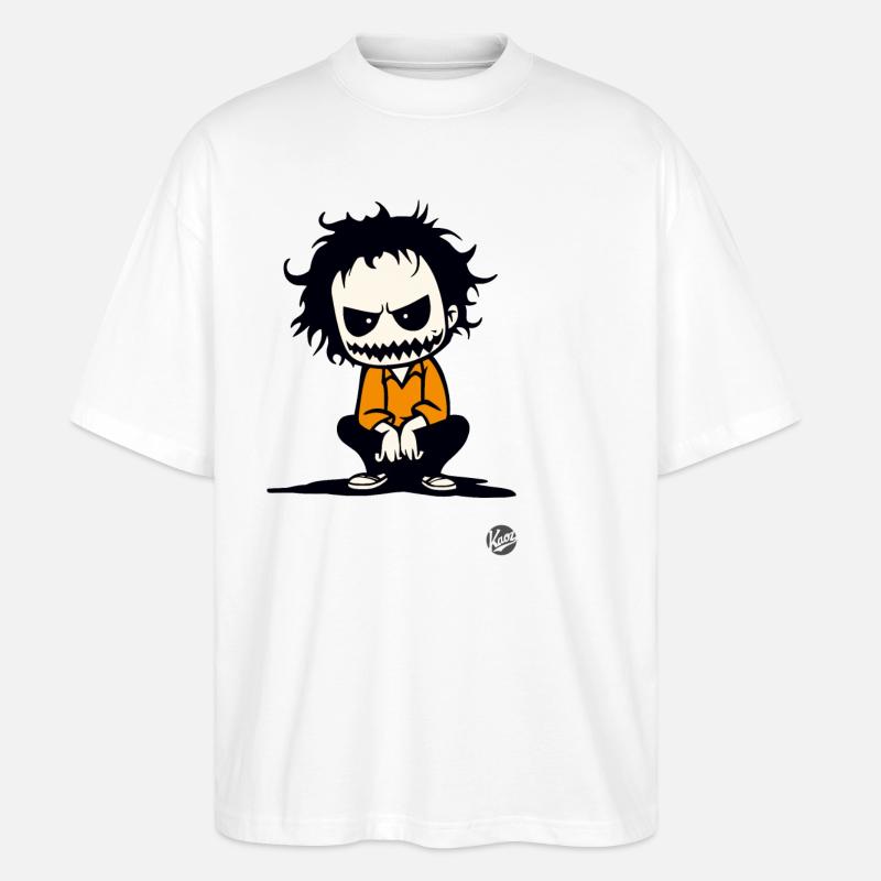 Gruseliger Halloween-Typ - Stanley/Stella Oversized Unisex Bio T-Shirt Blaster 2.0 - Weiß