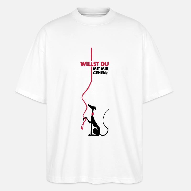 Willst Du - Stanley/Stella Oversized Unisex Bio T-Shirt Blaster 2.0 - Weiß